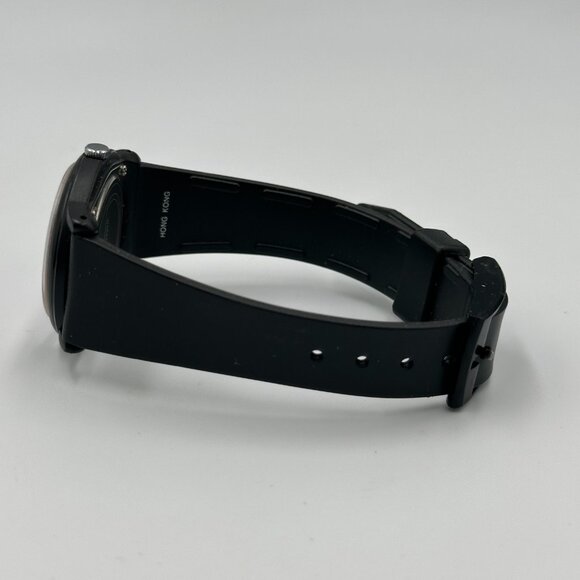 3/$30 Quantum Watch Women Black Red Easy To Read Dial Resin Buckle Band - Picture 8 of 13